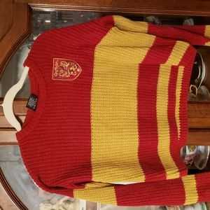 Harry Potter Gryffindor Quidditch cropped knit sweater